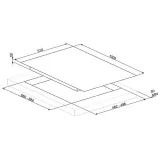 smeg pxl6106 HOB, 100 CM, GAS, DOLCE STIL NOVO