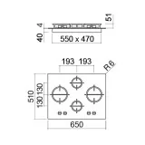 barazza 1PMD64 piano cottura