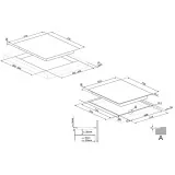 plaques de cuisson semi-feuille SMEG PV395LCN, 90 cm