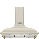 smeg kci19p Cappa a isola, 90 cm, panna. 