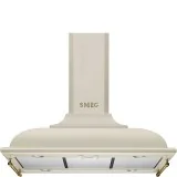 smeg kci19poe Cappa aisola, 90 cm, crema.