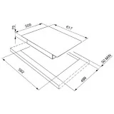 smeg PGF75-4 HOB, GAS, CLASSICA