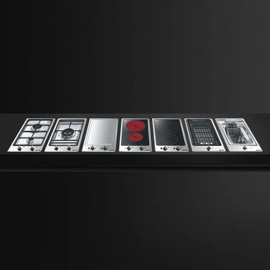 smeg pgf30b Piano Domino, semicircular, 30 cm