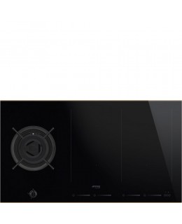 aeg hd955100nb mixed induction hob with gas burner