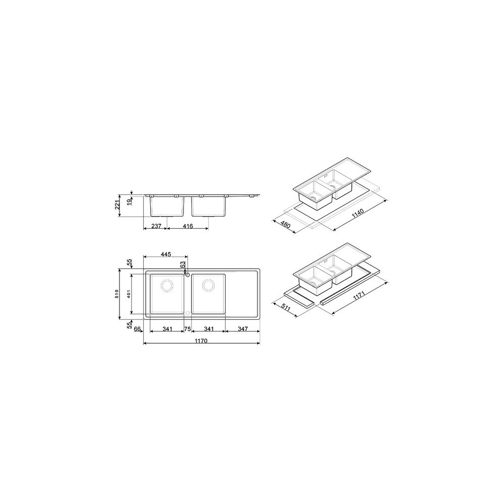 smeg lft116s 内置水槽