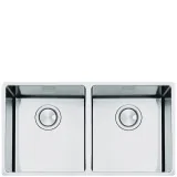 smeg vstr3434-2 Doppia vasca sottotop in acciaio inox 