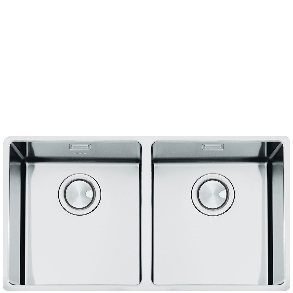 Lavello Cucina Doppia Vasca.Smeg Vstr3434 2 Doppia Vasca Sottotop In Acciaio Inox Lavelli Per Cucina Dueg Store Vendita A Prezzi Scontati Vicino A Te