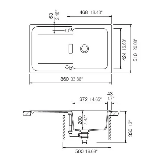 schock wemd100a81 fregadero 