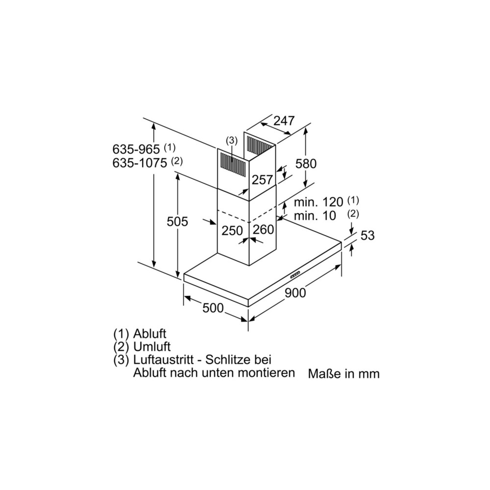 bosch DWB96FM50 Ventilation 