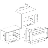forno sfr9390x smeg da 90 cm ribassato