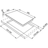 smeg SR275X Piano di cottura, 70 cm, inox