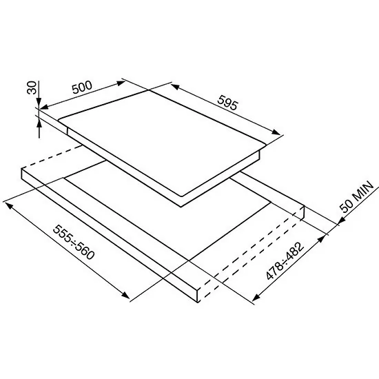 smeg SR264XGH2 Cook计划,60厘米,无锈钢