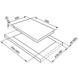 sR264XGH2 Kochplan, 60 cm, Edelstahl