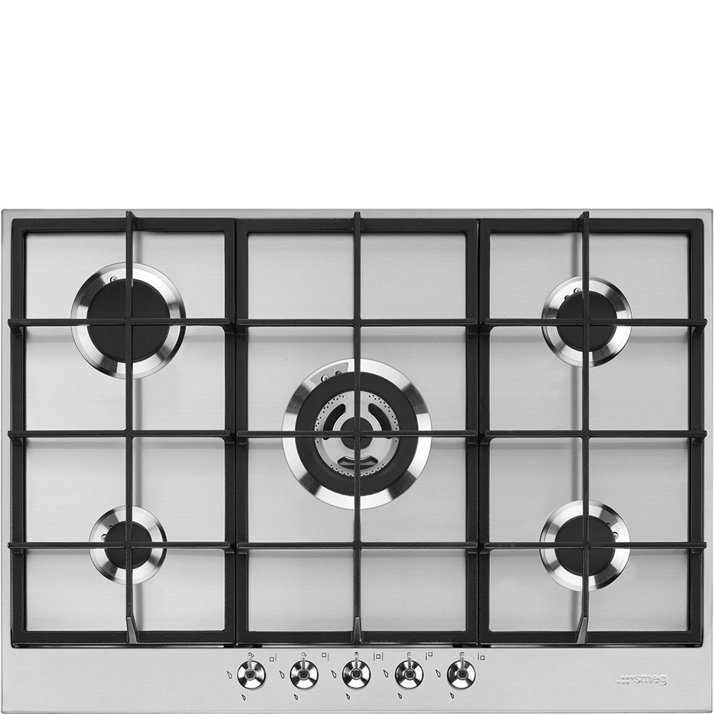 smeg PX375 Gas hob with Cast Iron pan stands