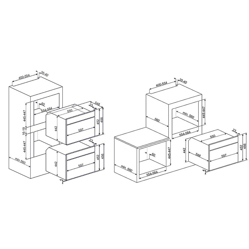 smeg sf4102vcs Forno compatto combinato a vapore