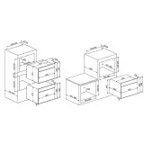 smeg sf4102mb Forno compatto microonde