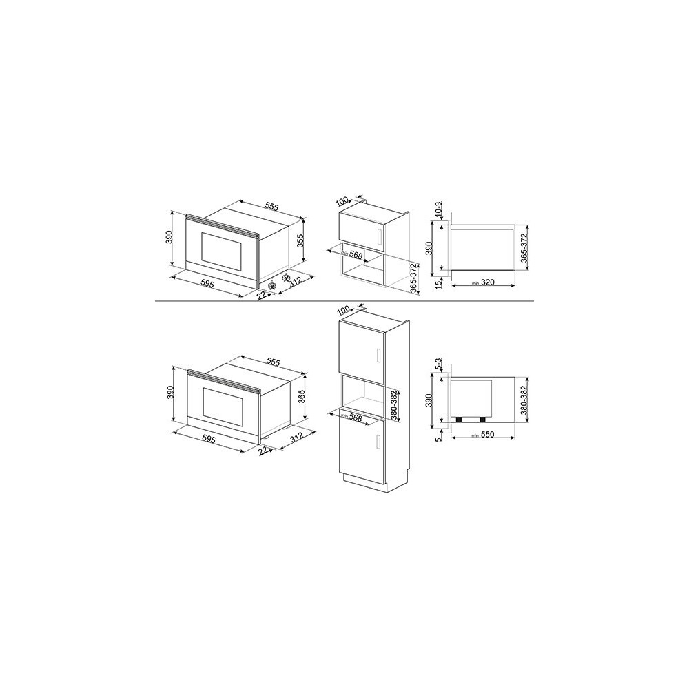 smeg mp122b1 Horno microhondas
