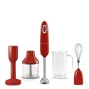 smeg HBF02RDEU Hand Blender, Red