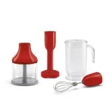 smeg HBF02RDEU Hand Blender, Red