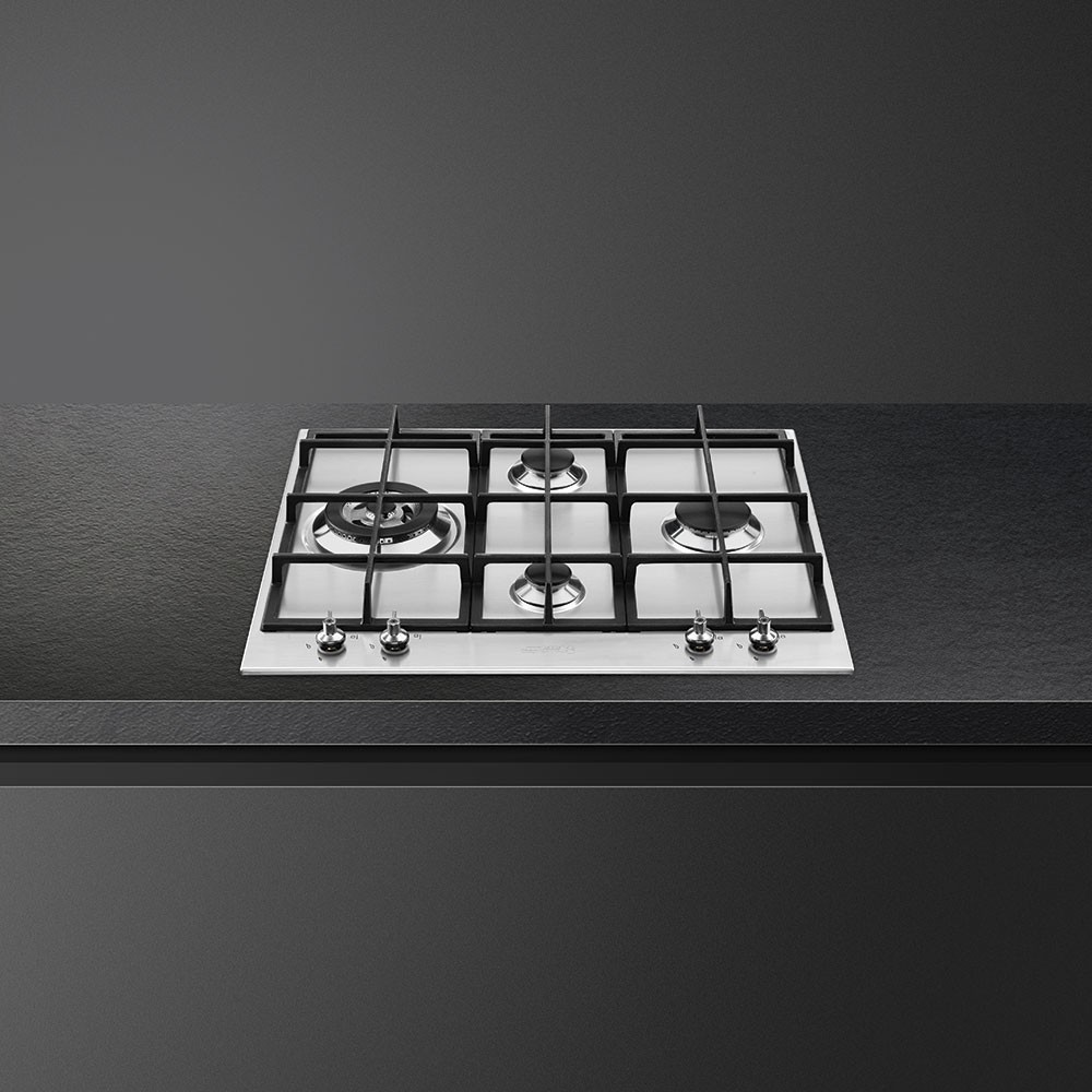 smeg PX364L Cocina superior, 60 cm, acero inoxidable