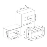 smeg sfpr9604nr 90 см многофункциональная конвекционная пиролитическая духовка