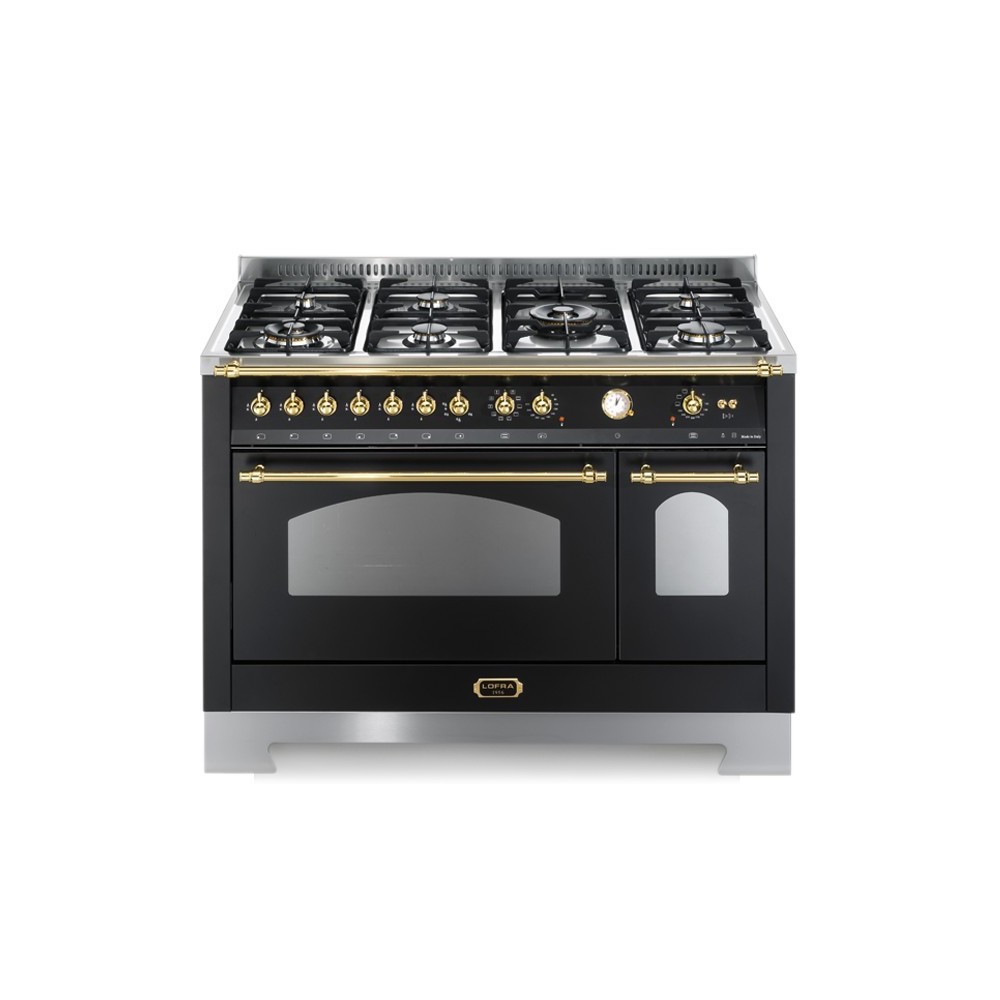 Cocina Lofra RNMD126MFT+E/2AEO 120cm Negro Mate 2 Hornos