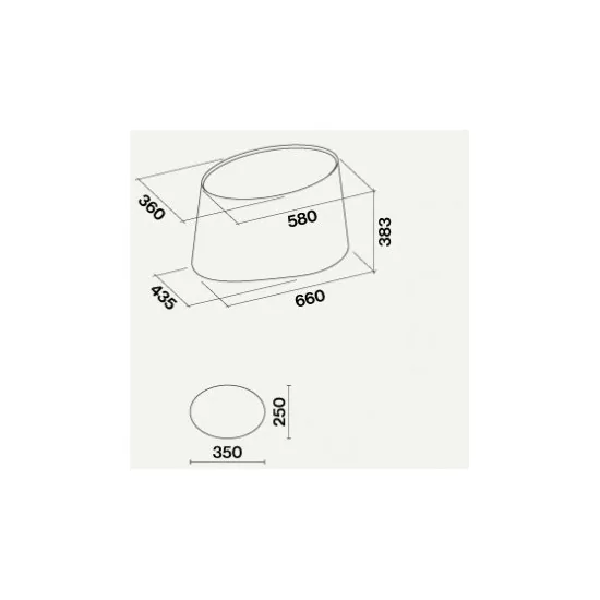 MARE E.ION E.ion System black island 66 cm is an island extractor hood with a modern and elegant design.