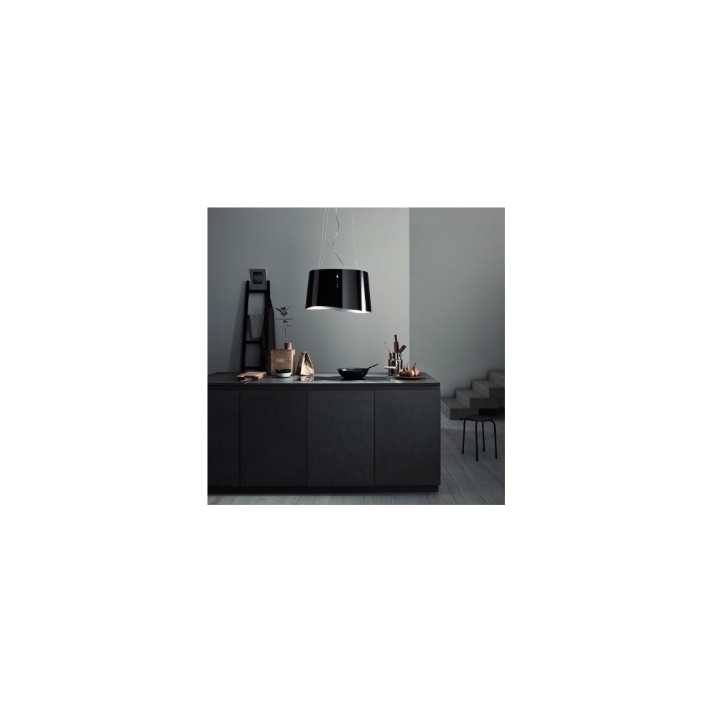 Falmec Mare E.ion black 66cm: the extractor hood that purifies the air