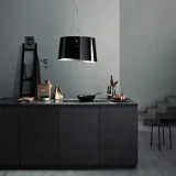 Falmec Mare E.ion black 66cm: the extractor hood that purifies the air