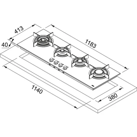 fHCR 1204 3G TC HE XA C Inox satin