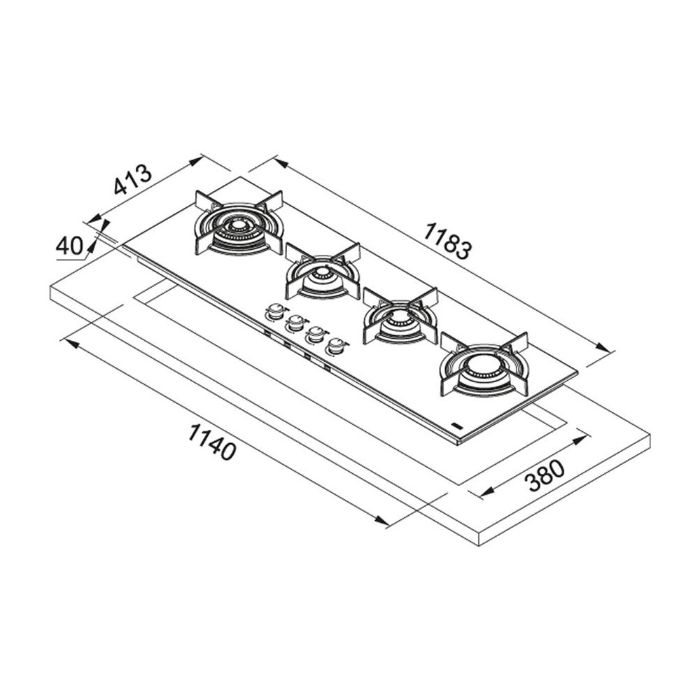 fHCR 1204 3G TC HE XA C Inox satin