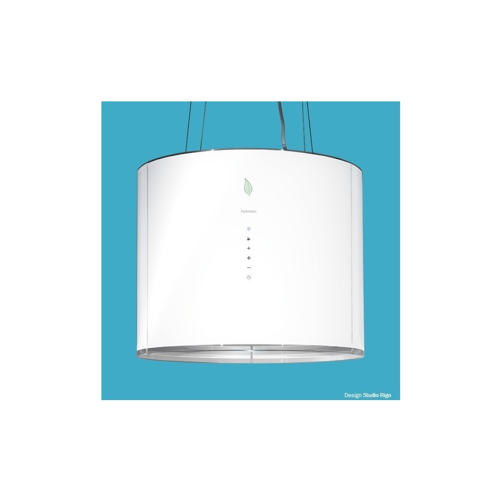 Falmec Cappa da Parete Eolo Finitura Bianco da 45cm e Potenza 450m3/h