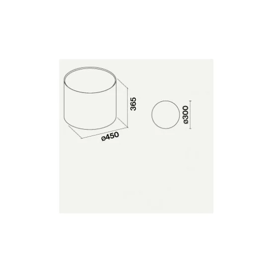 Falmec Cappa a Sospensione Eolo Finitura Bianco da 45cm e Potenza 450m3/h