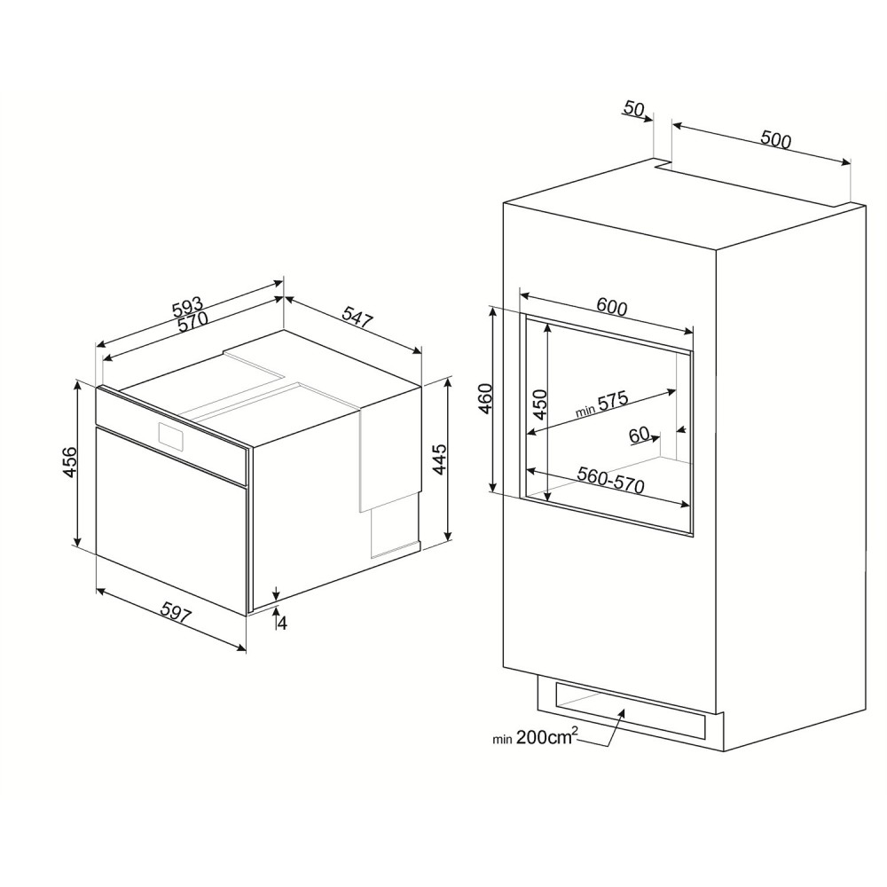 smeg SAB4604NR Blaster de temperatura 