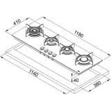 franke Crystal Black FHCR 1204 3G TC HE BK C