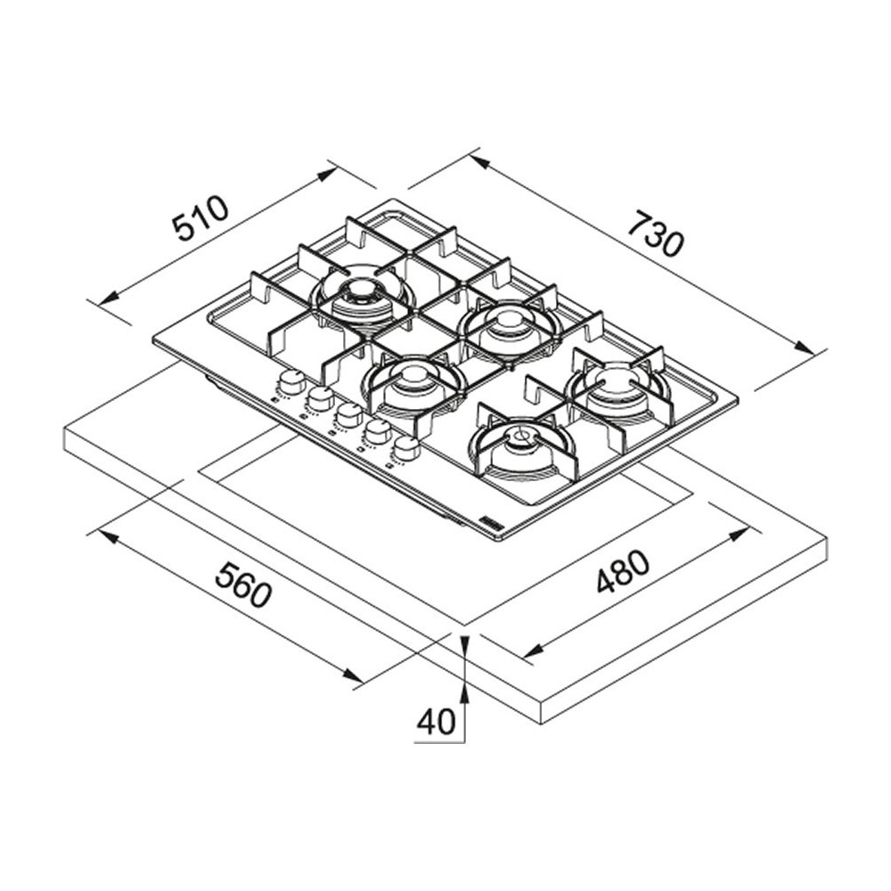 franke FHMA 755 4G DCL OY C Oyster