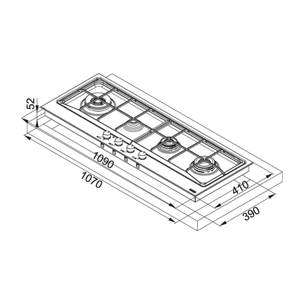 franke FHNE 1204 3G TC XS C Inox satinato