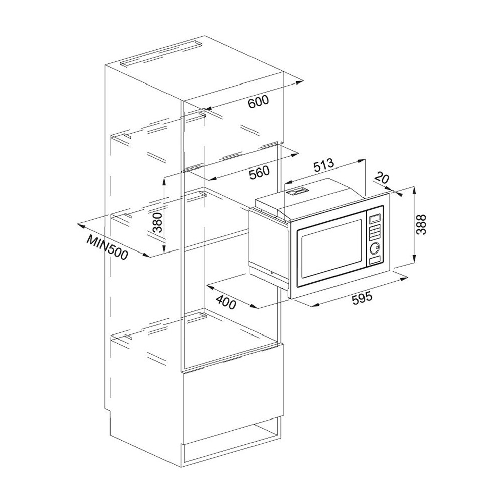 franke Microonde Crystal FMW 250 CR2 G