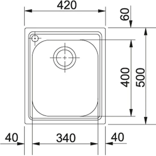 franke AMX 610 Inox satin