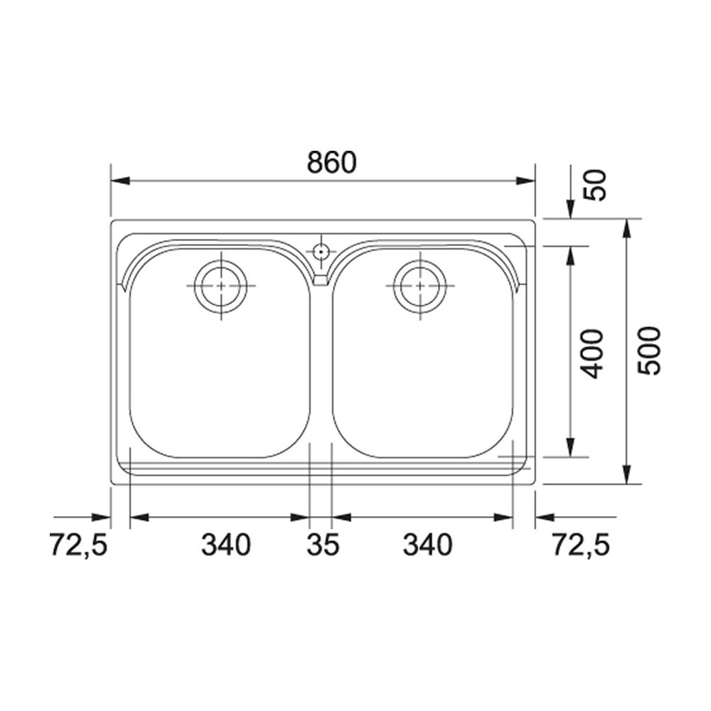 franke Armonia AMX 620 Inox satinato