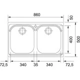 franke Armonia AMX 620 Inox satinato