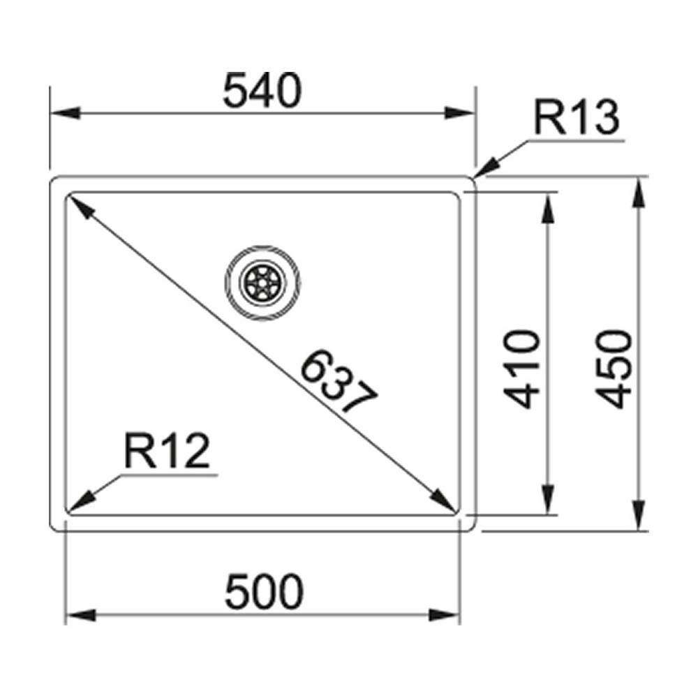 Franke Recuadro BXX 210-50 / 110-50