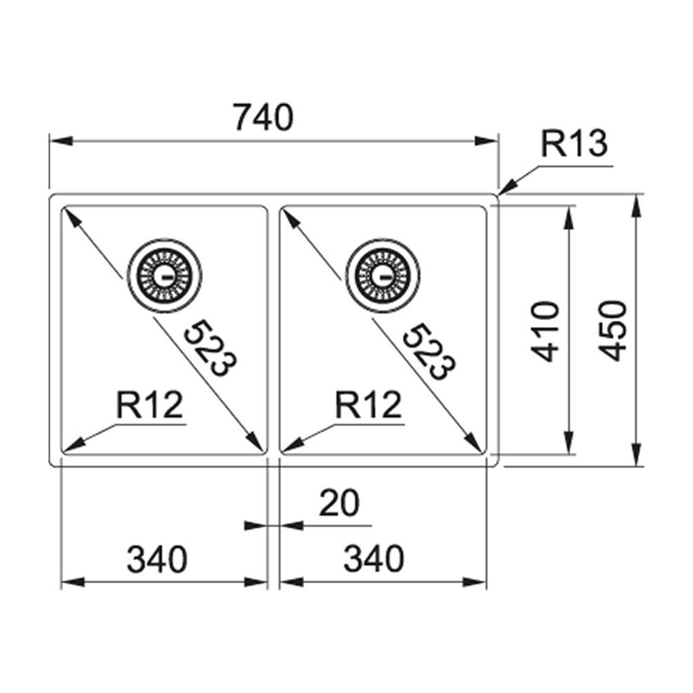 Franke Box BXX 220/120 34-34