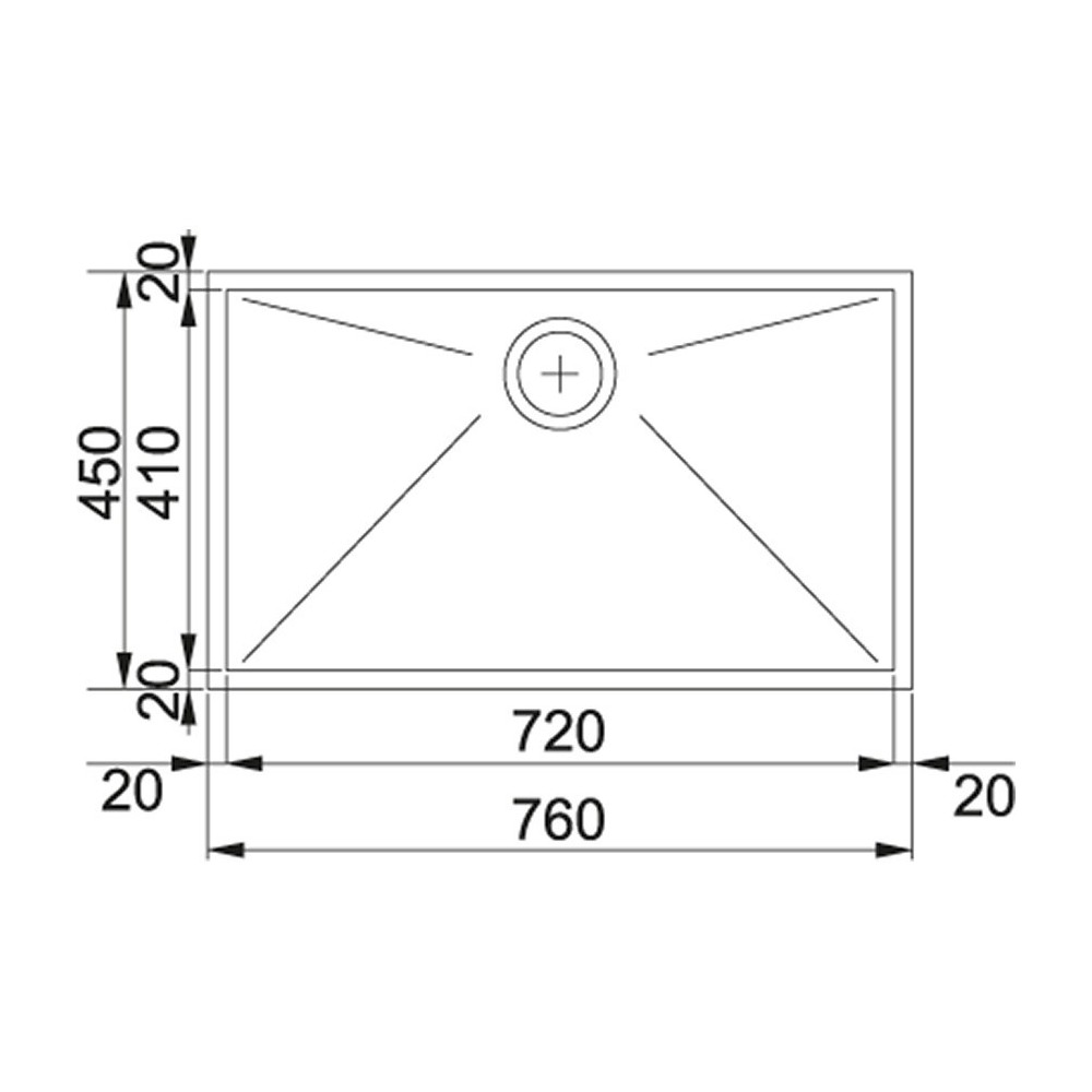 franke Planar PPX 110-72 Inox satin