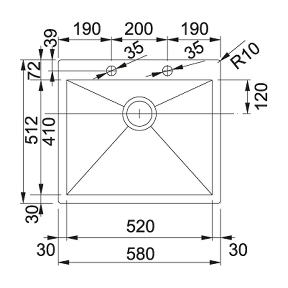 pPX 210-58 TL Inox satin