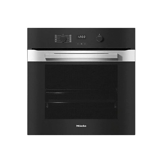 Miele H 2457 BP Active Built-In Oven – 76 Litre, A+ Rated, Pyrolytic Cleaning, 8 Functions, Black Obsidian