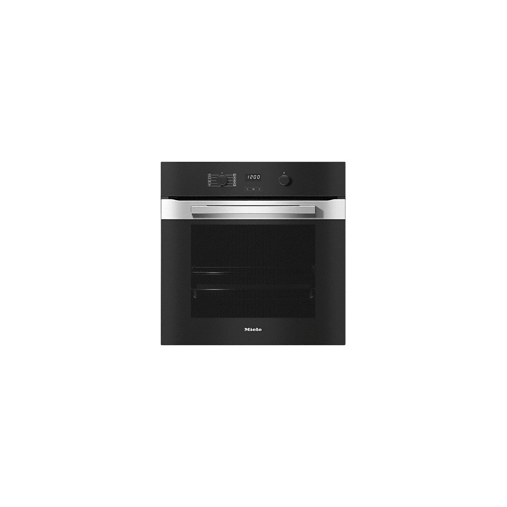 Miele H 2457 BP Active Built-In Oven – 76 Litre, A+ Rated, Pyrolytic Cleaning, 8 Functions, Black Obsidian