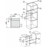 Four Encastrable H 7262 B PureLine, 76L, Affichage Texte Clair, Sonde de Cuisson, PerfectClean, Classe A+