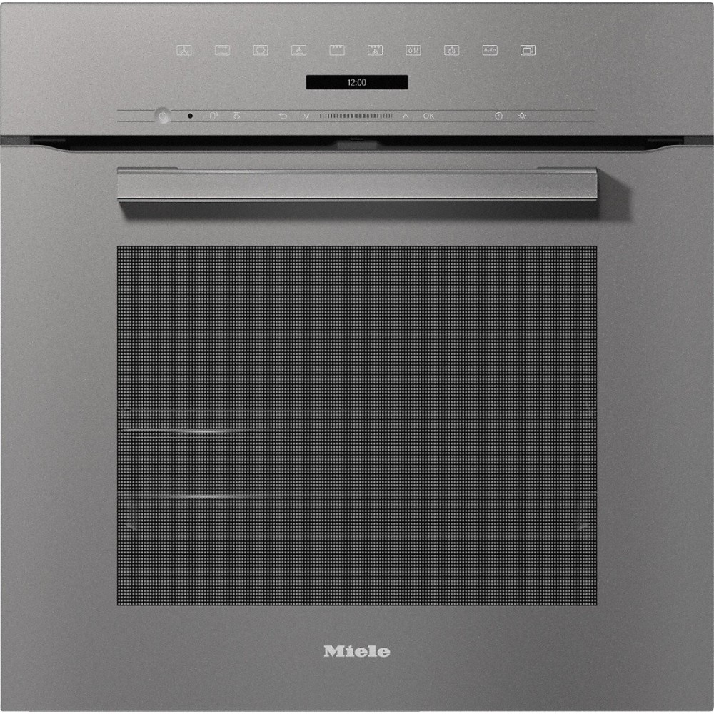 Встраиваемая духовка Miele H 7264 BP VitroLine CulinArt, Серый графит, 76 л, Пиролиз, Пароварка, A+, Miele@home