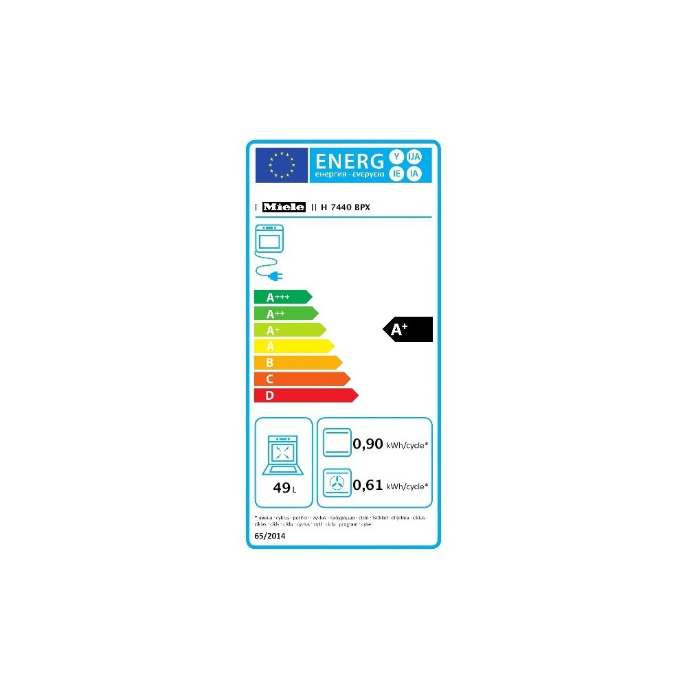 Miele Backofen H 7440 BPX ArtLine, Graugraphit, Pyrolyse, Dampf